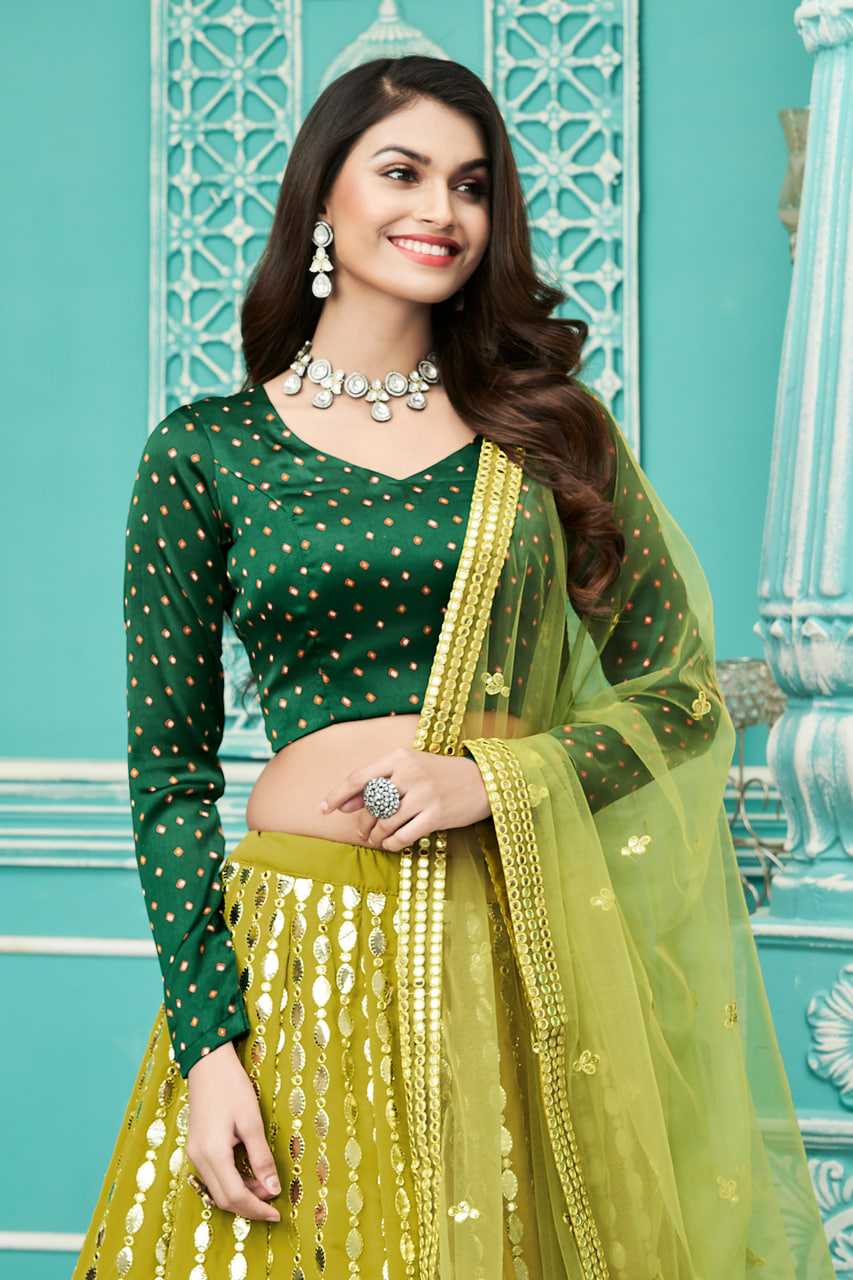 Ynf Georgette KESH417 1905 Lehengas Wholesale Embroidered Lehenga Gota Patti Lehenga Sequins Lehenga Manufacturer