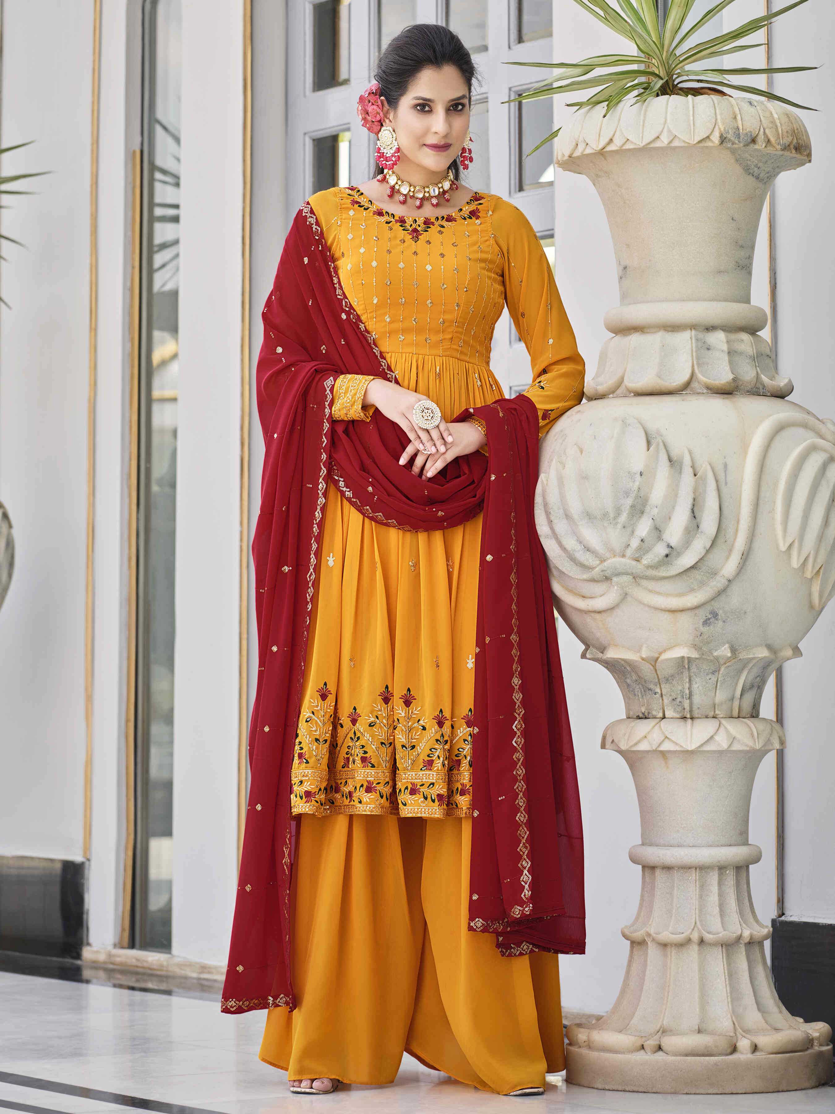 Ynf Georgette KESH417 4934 Suits & Dresses Wholesale Embroidery Suits Ladies Salwar Suits Georgette Suit Manufacturer