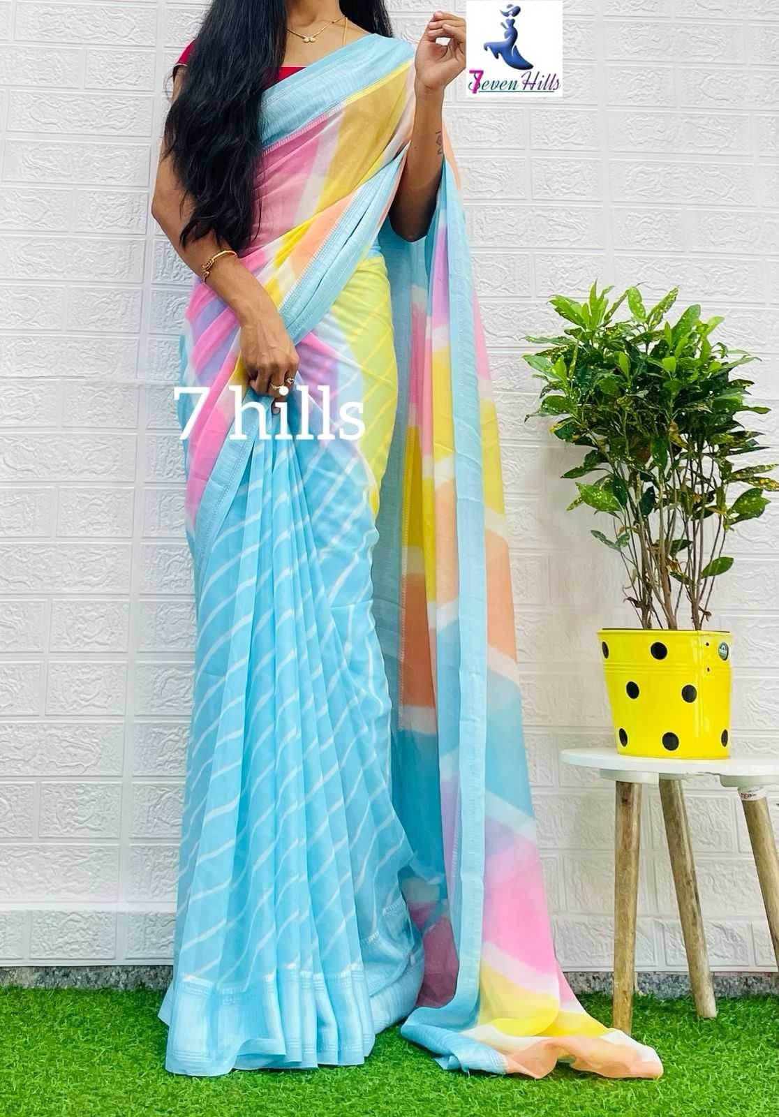 Ynf Georgette KESH418 MKD 13 Sarees Wholesale Designer Sarees Georgette Sarees Lightweight Sarees Manufacturer