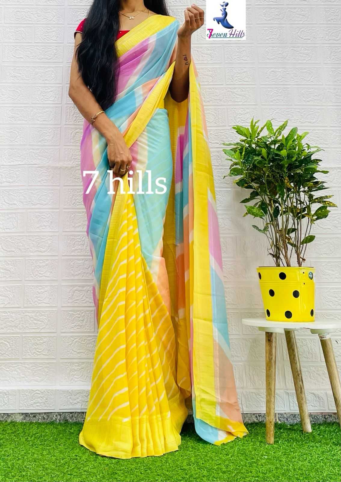 Ynf Georgette KESH418 MKD 13 Sarees Wholesale Designer Sarees Georgette Sarees Lightweight Sarees Manufacturer