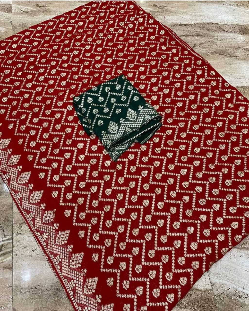 Ynf Georgette RIN199 SMH26 Sarees Wholesale Fancy Sarees Zari Border Sarees Sarees With Blouse Manufacturer