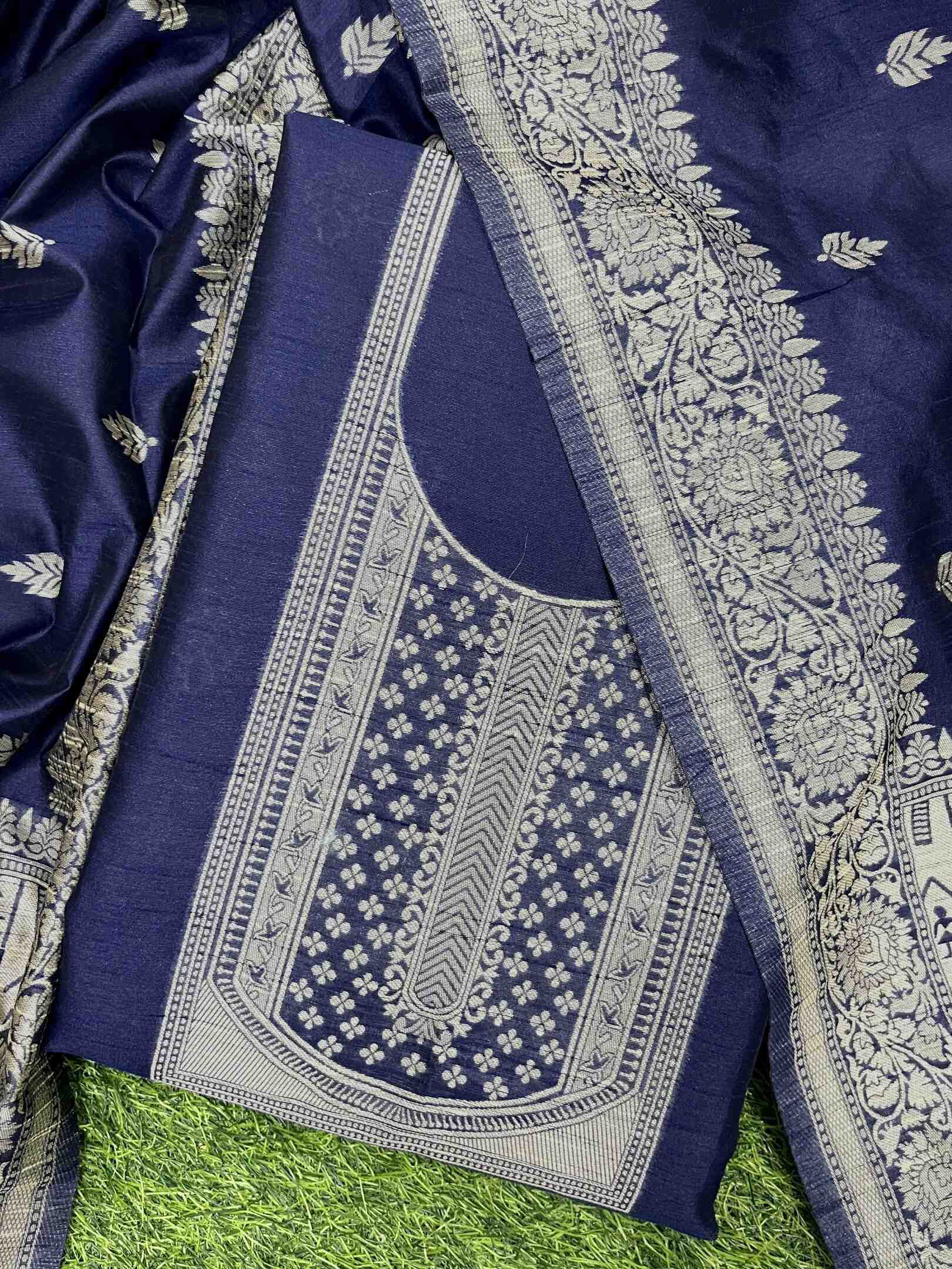 Ynf Handloom Silk KESH166 HANDLOOM SUIT 1002 Suits & Dresses Wholesale Designer Suits Silk Suits Handloom Suits Manufacturer