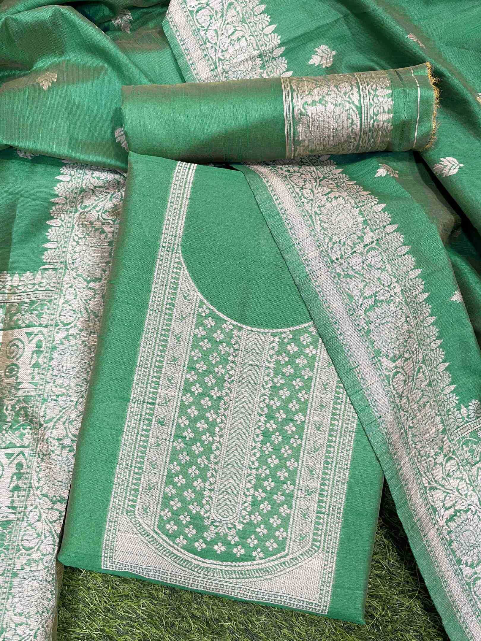 Ynf Handloom Silk KESH166 HANDLOOM SUIT 1002 Suits & Dresses Wholesale Designer Suits Silk Suits Handloom Suits Manufacturer