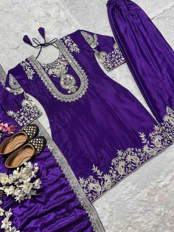 Ynf Heavy Chinnon Silk RIN200 FARHAN Suits & Dresses Wholesale Printed Suits Embroidery Suits Designer Suits Manufacturer