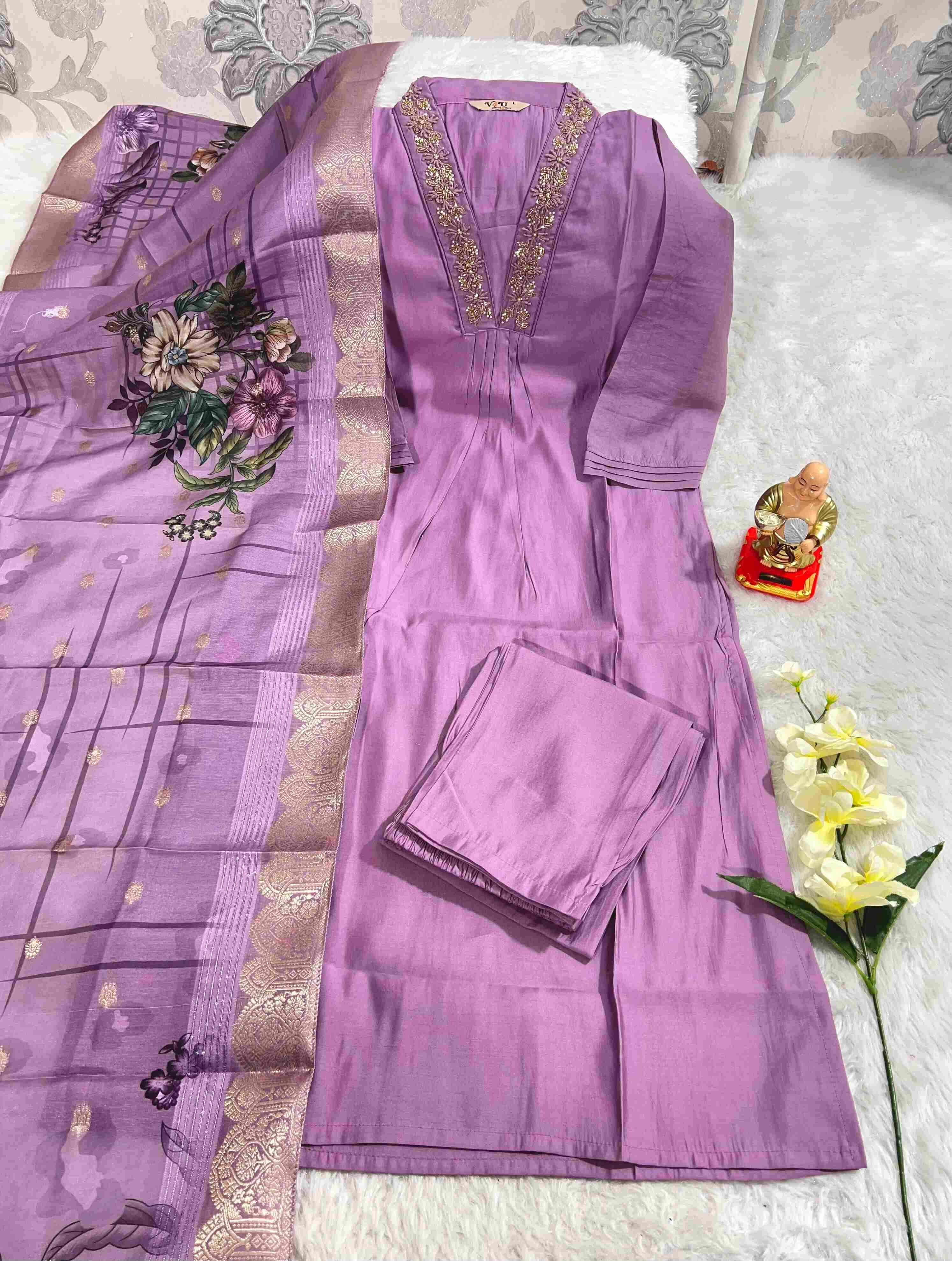 Ynf Heavy Muslin KESH256 RNF82 Kurti Wholesale Party Wear Kurtis Handloom Kurtis Kurti With Pants Manufacturer