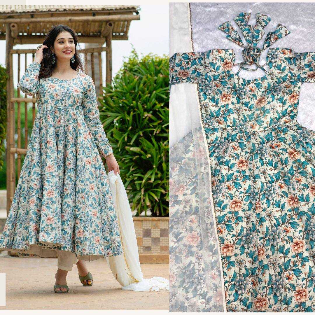 YNF HEAVY MUSLIN KESH408 6015 SUIT WHOLESALE DESIGNER PRINTED PARTY WEAR SUIT MANUFACTURER