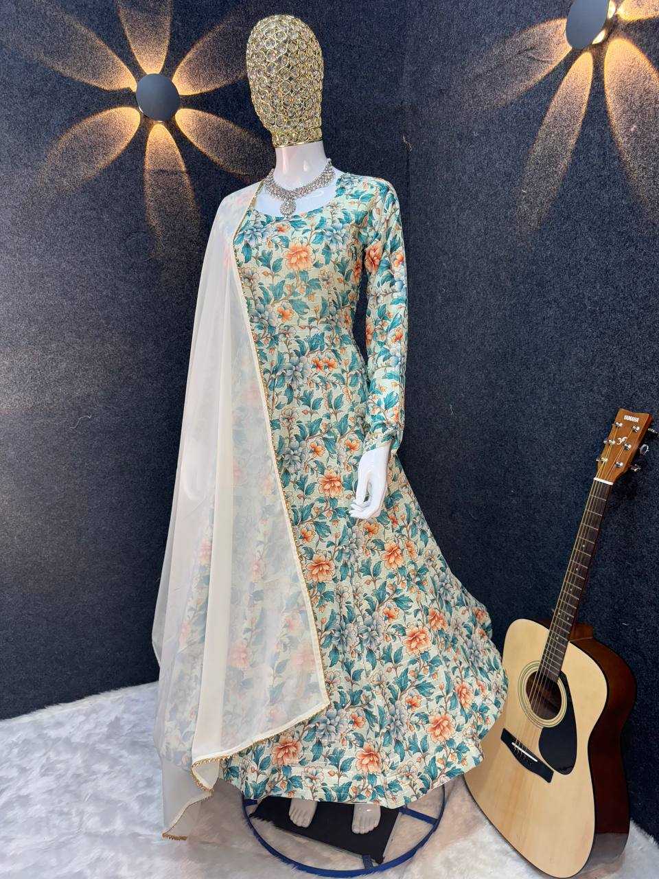 YNF HEAVY MUSLIN KESH408 6015 SUIT WHOLESALE DESIGNER PRINTED PARTY WEAR SUIT MANUFACTURER