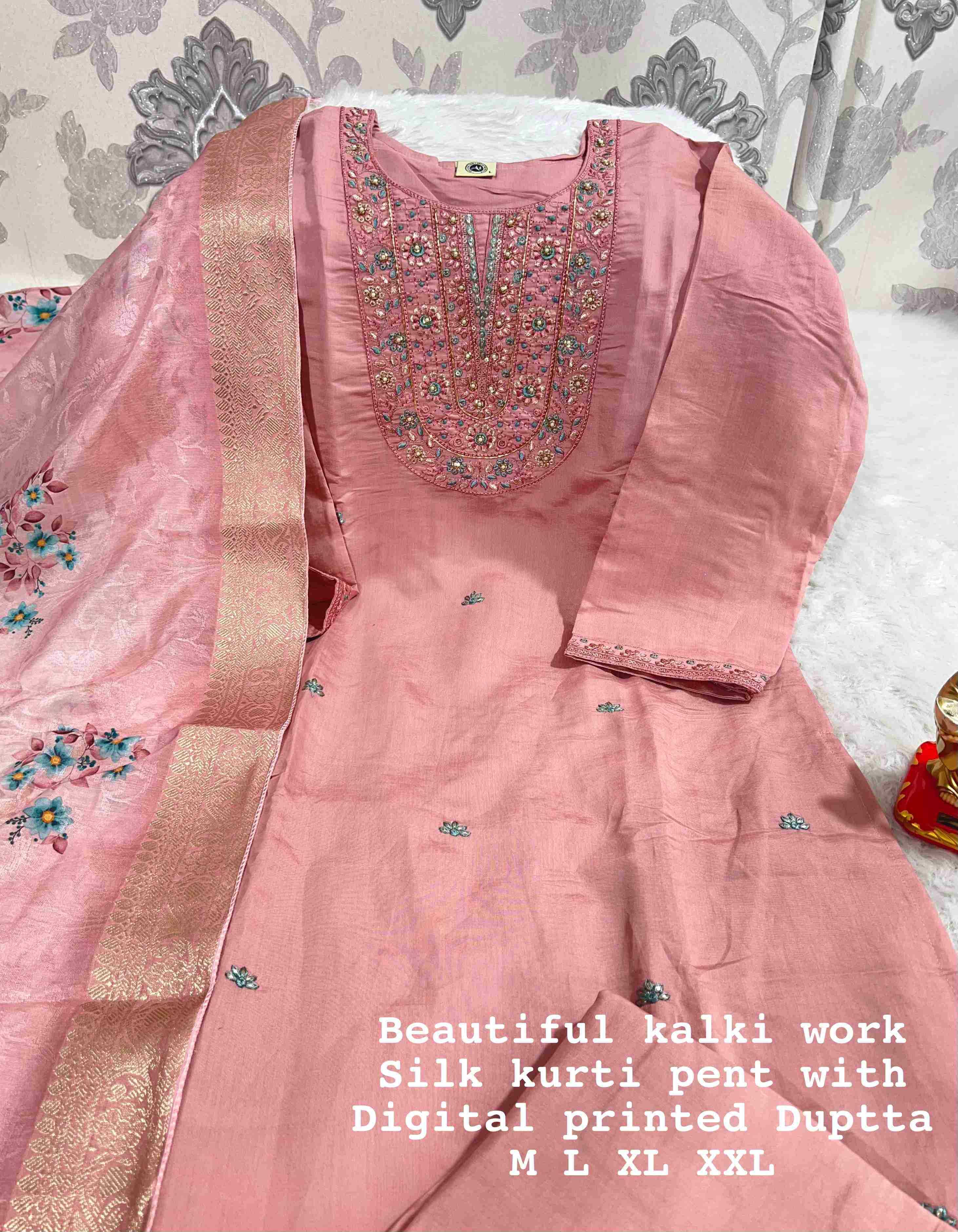 Ynf Heavy Roman Silk KESH256 RNF83 Kurti Wholesale Silk Kurtis Handloom Kurtis Kurti With Pants Manufacturer