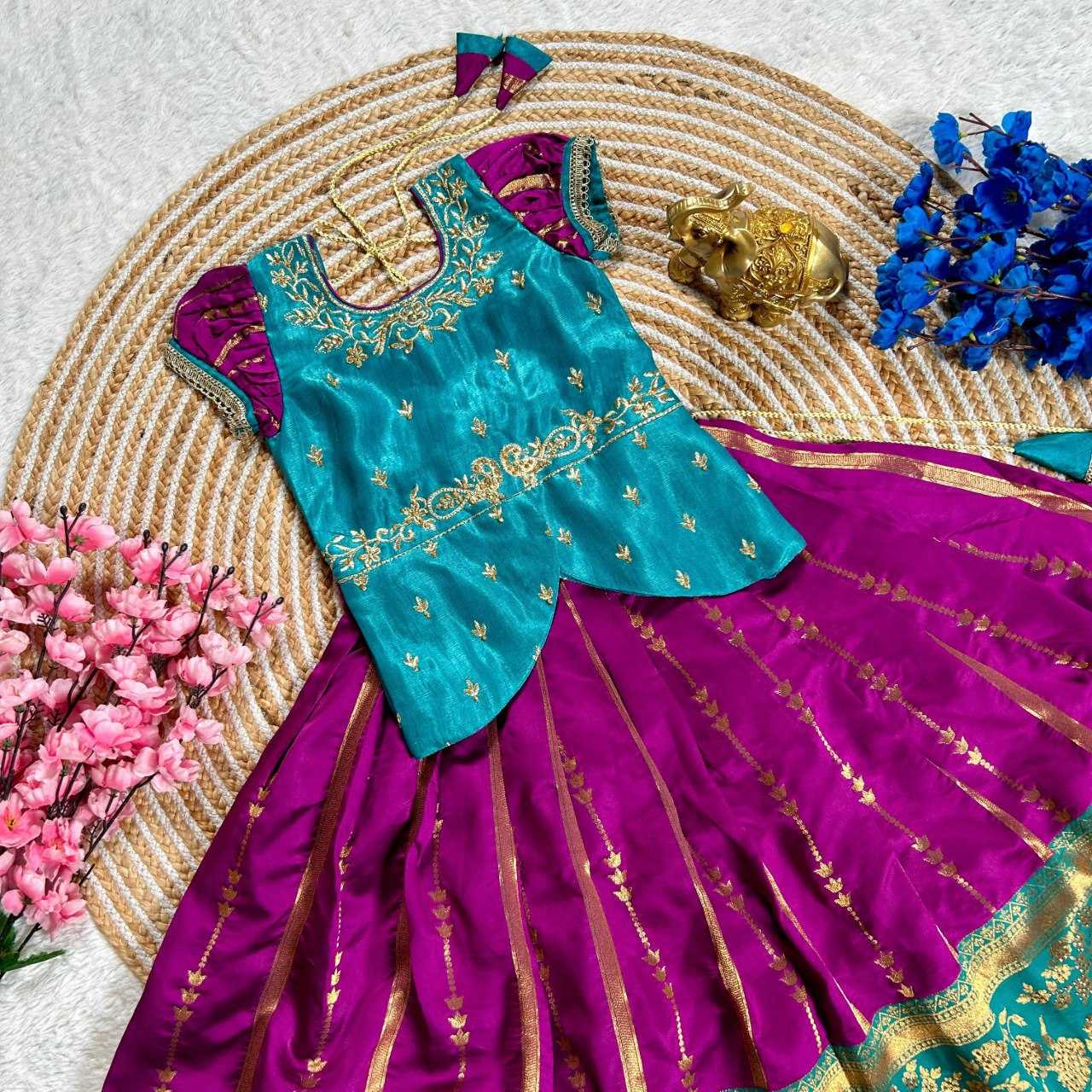 Ynf Jacquard KESH109 RRKT84 Kids Wear Wholesale Kids Lehenga Kids Traditional Outfits Baby Girl Lehenga Manufacturer