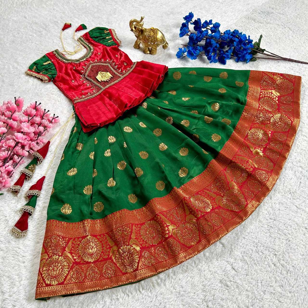 Ynf Jacquard KESH109 RRKT85 Kids Wear Wholesale Kids Lehenga Kids Traditional Outfits Baby Girl Lehenga Manufacturer