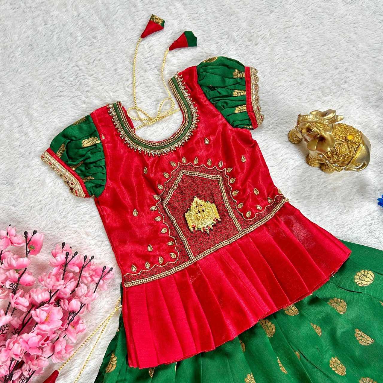 Ynf Jacquard KESH109 RRKT85 Kids Wear Wholesale Kids Lehenga Kids Traditional Outfits Baby Girl Lehenga Manufacturer