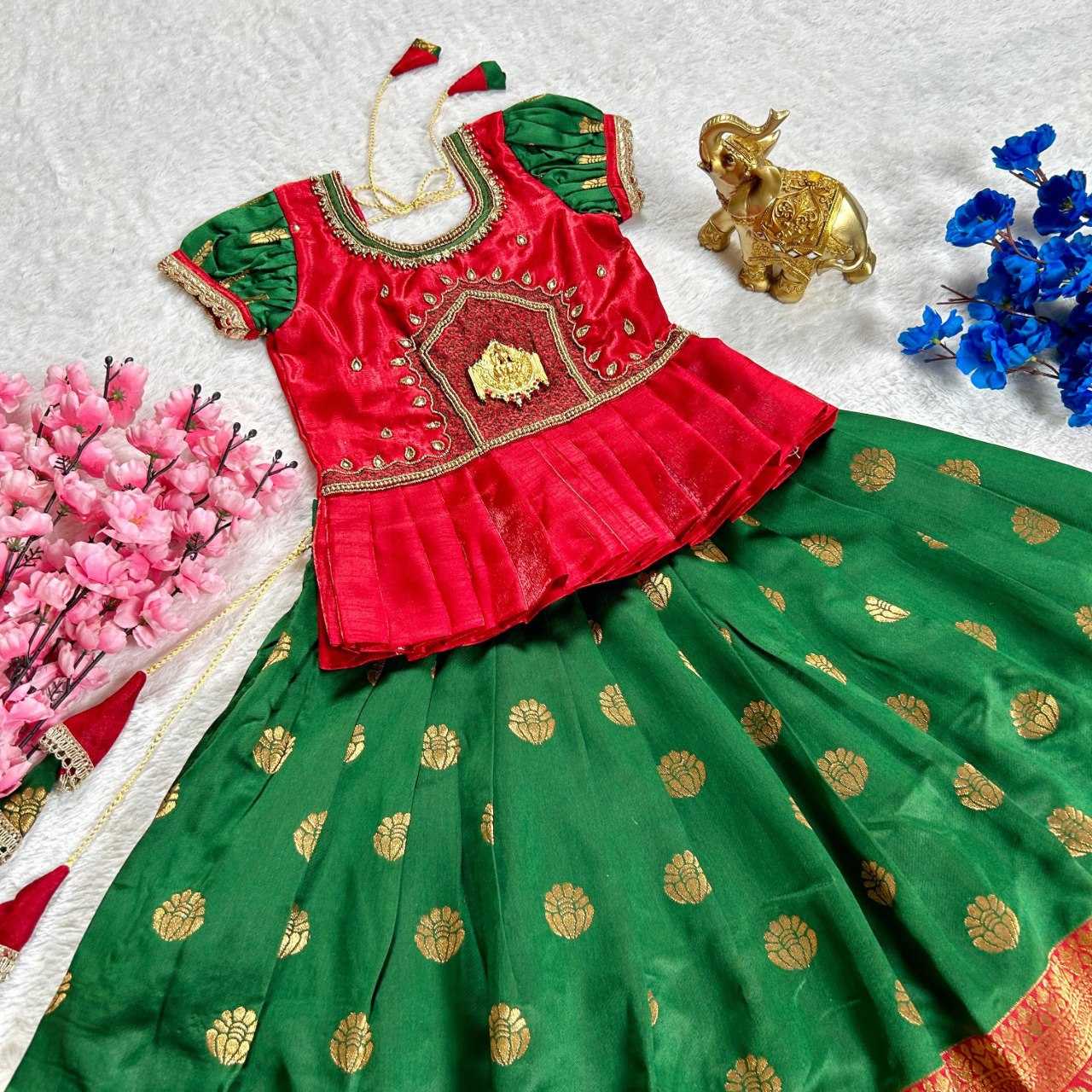 Ynf Jacquard KESH109 RRKT85 Kids Wear Wholesale Kids Lehenga Kids Traditional Outfits Baby Girl Lehenga Manufacturer