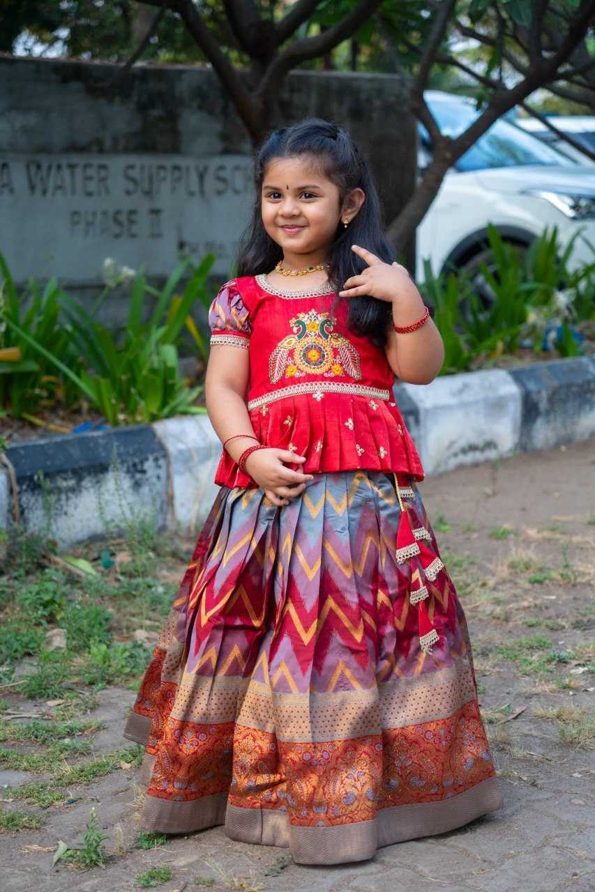 Ynf Jacquard KESH109 RRKT86 Kids Wear Wholesale Kids Lehenga Kids Traditional Outfits Baby Girl Lehenga Manufacturer