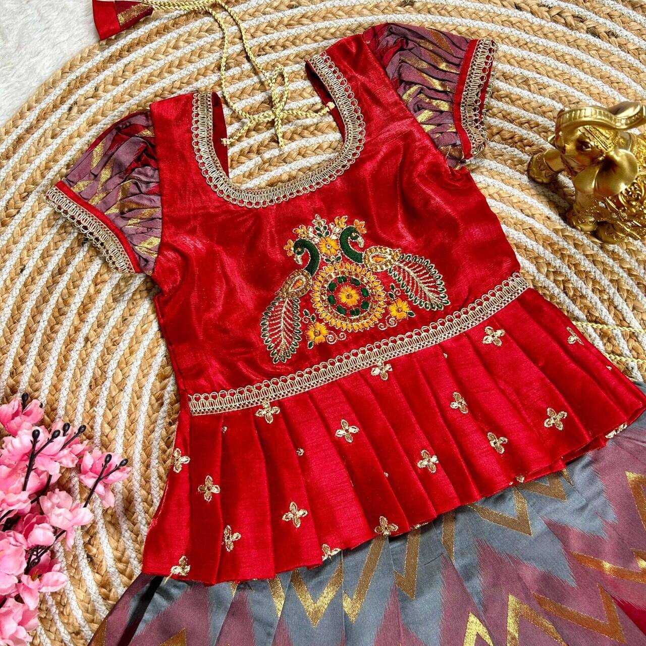 Ynf Jacquard KESH109 RRKT86 Kids Wear Wholesale Kids Lehenga Kids Traditional Outfits Baby Girl Lehenga Manufacturer