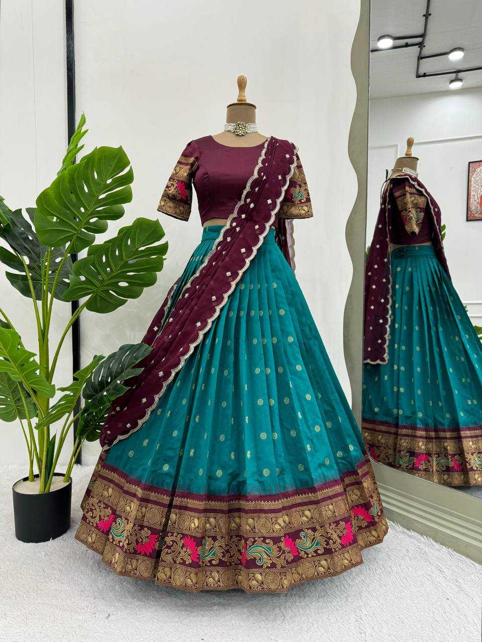 Ynf Jacquard KESH162 307 Lehengas Wholesale Fancy Lehenga Silk Lehenga Lehenga With Dupatta Manufacturer