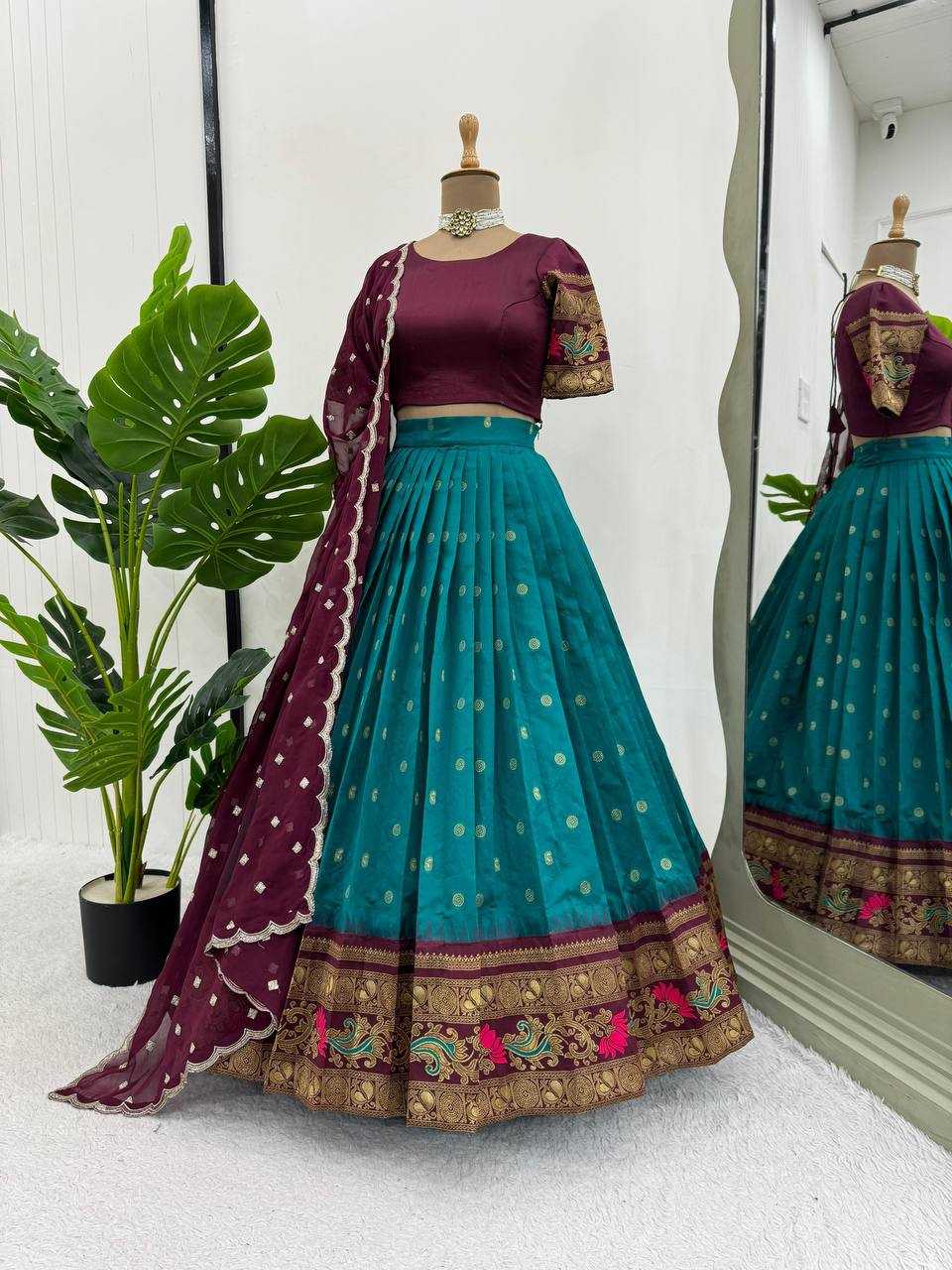 Ynf Jacquard KESH162 307 Lehengas Wholesale Fancy Lehenga Silk Lehenga Lehenga With Dupatta Manufacturer