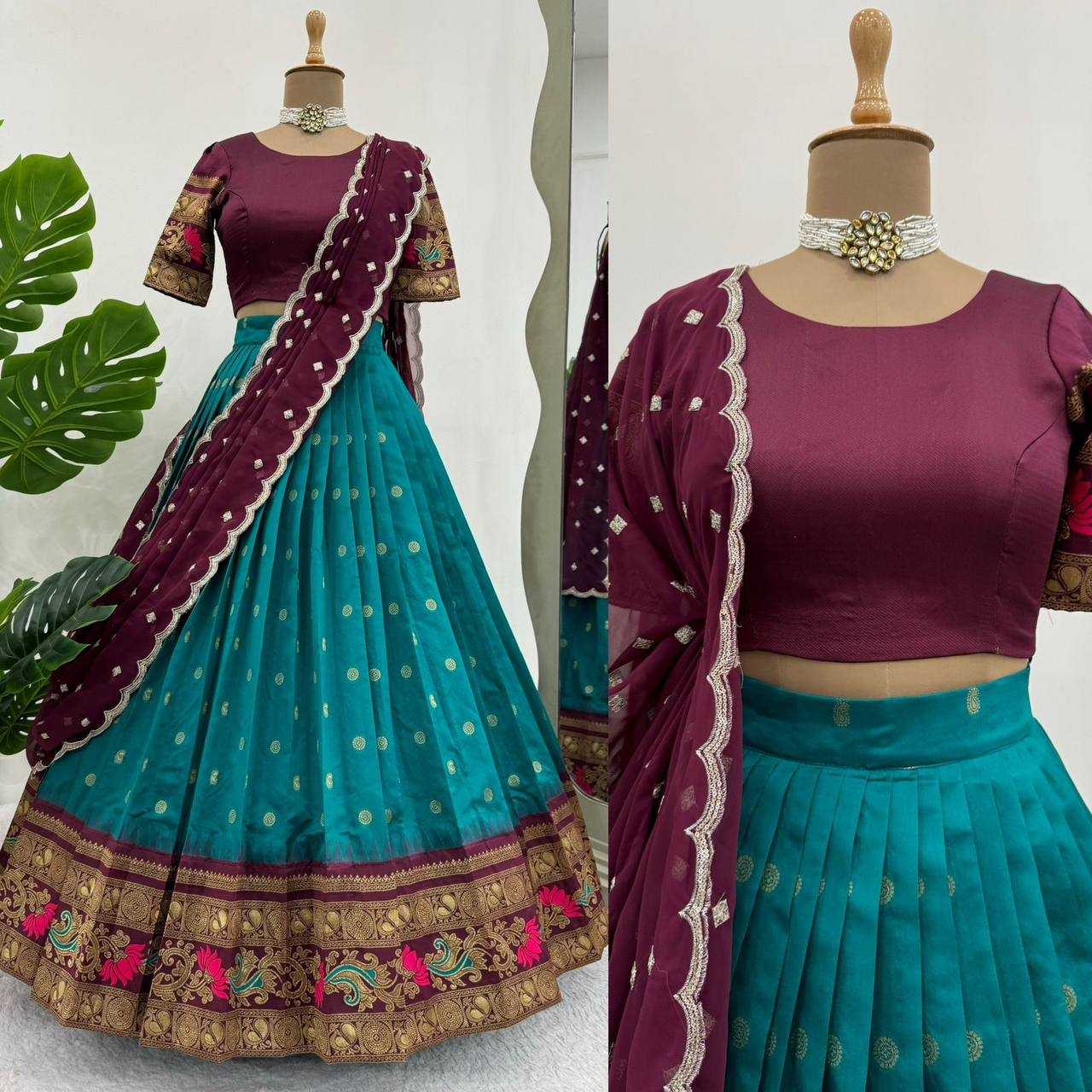 Ynf Jacquard KESH162 307 Lehengas Wholesale Fancy Lehenga Silk Lehenga Lehenga With Dupatta Manufacturer