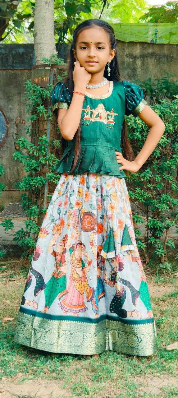 Ynf Jacquard KESH189 VET17 Kids Wear Wholesale Kids Lehenga Girls Ethnic Wear Baby Girl Lehenga Manufacturer