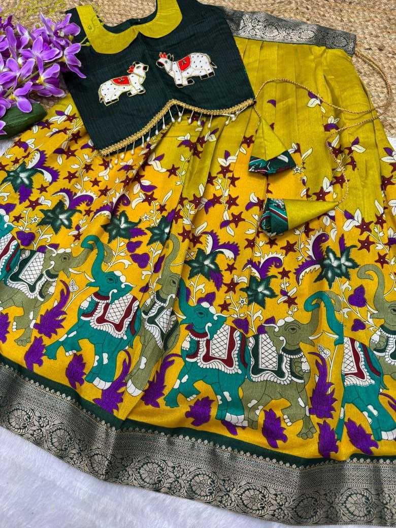 Ynf Jacquard KESH189 VET18 Kids Wear Wholesale Kids Lehenga Girls Ethnic Wear Baby Girl Lehenga Manufacturer