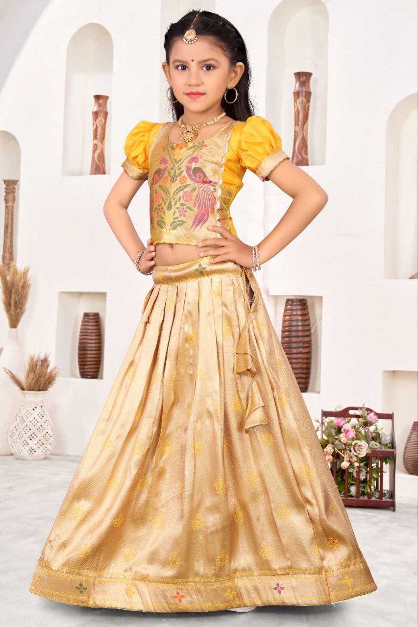 Ynf Jacquard KESH189 VET19 Kids Wear Wholesale Kids Lehenga Kids Lehenga Choli Baby Girl Lehenga Manufacturer