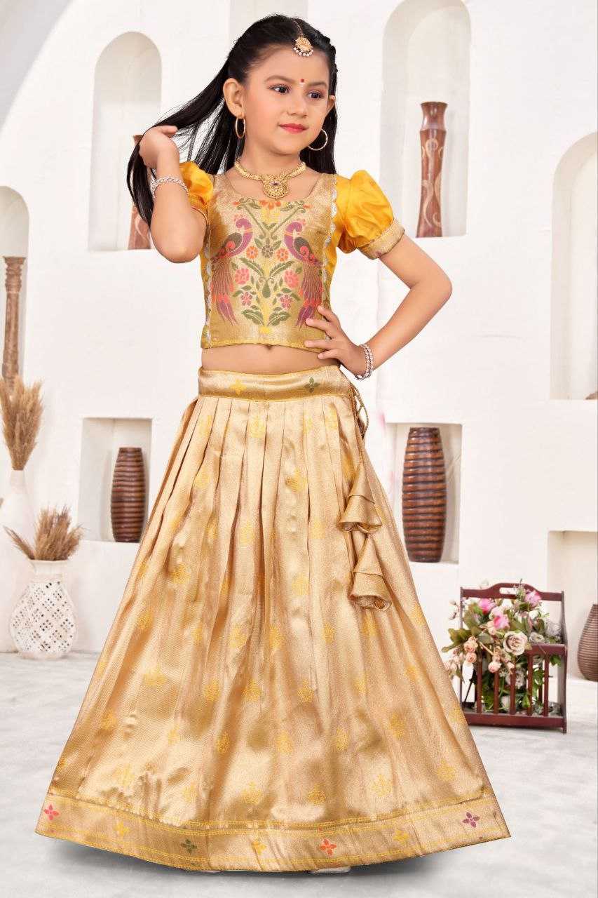 Ynf Jacquard KESH189 VET19 Kids Wear Wholesale Kids Lehenga Kids Lehenga Choli Baby Girl Lehenga Manufacturer