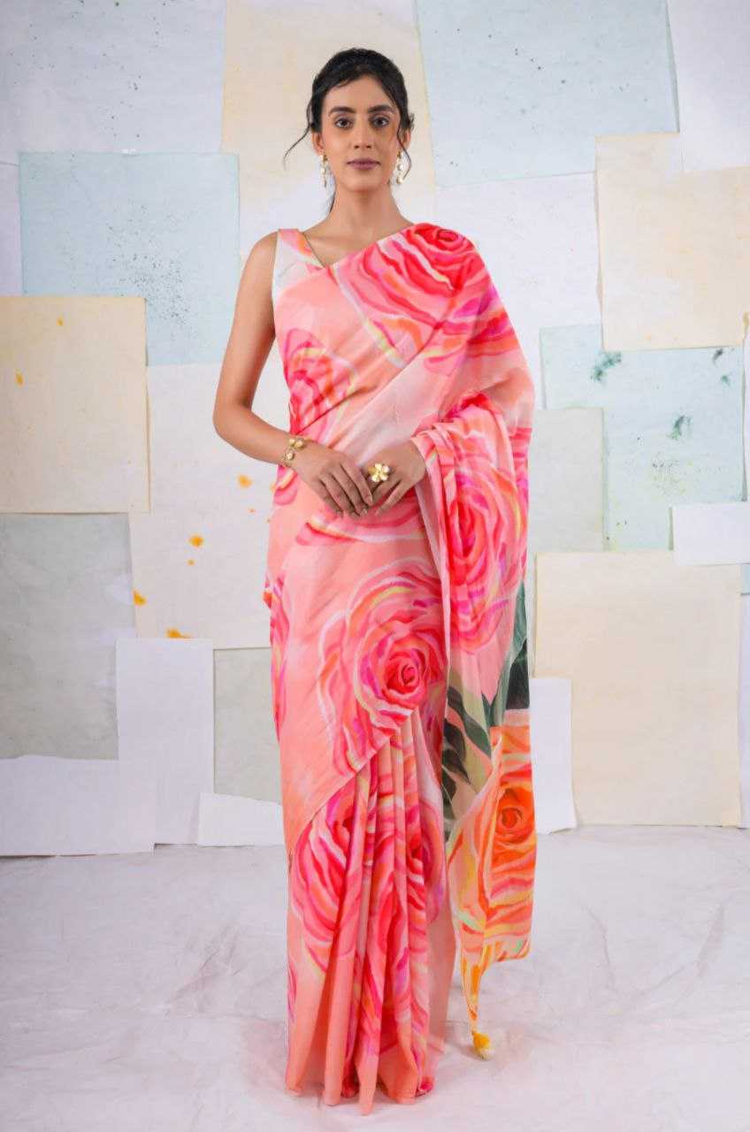 Ynf Japan Sartin KESH254 18 Sarees Wholesale Party Wear Sarees Printed Sarees Satin Sarees Manufacturer