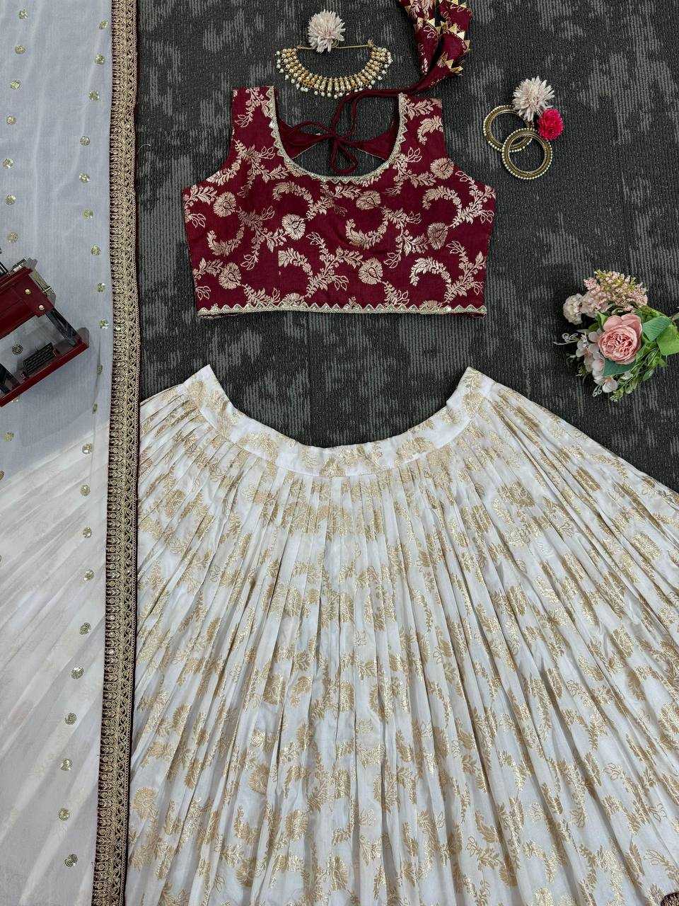 YNF JEQURD RIN162 318  LEHENGAS WHOLESALE SEQUINS FANCY LEHENGA WITH DUPATTA MANUFACTURER