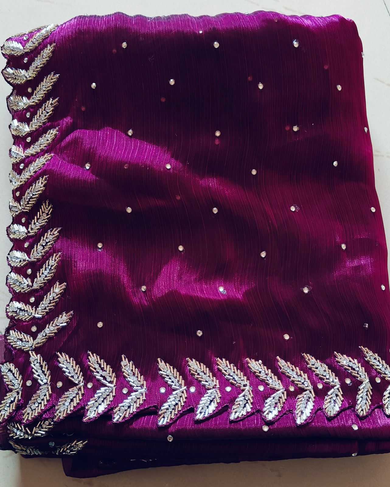 YNF JIMMY CHOO RIN126 JHT25 SAREE WHOLESALE JIMMY CHOO HAND WORK DESIGNER SAREE MANUFACTURER