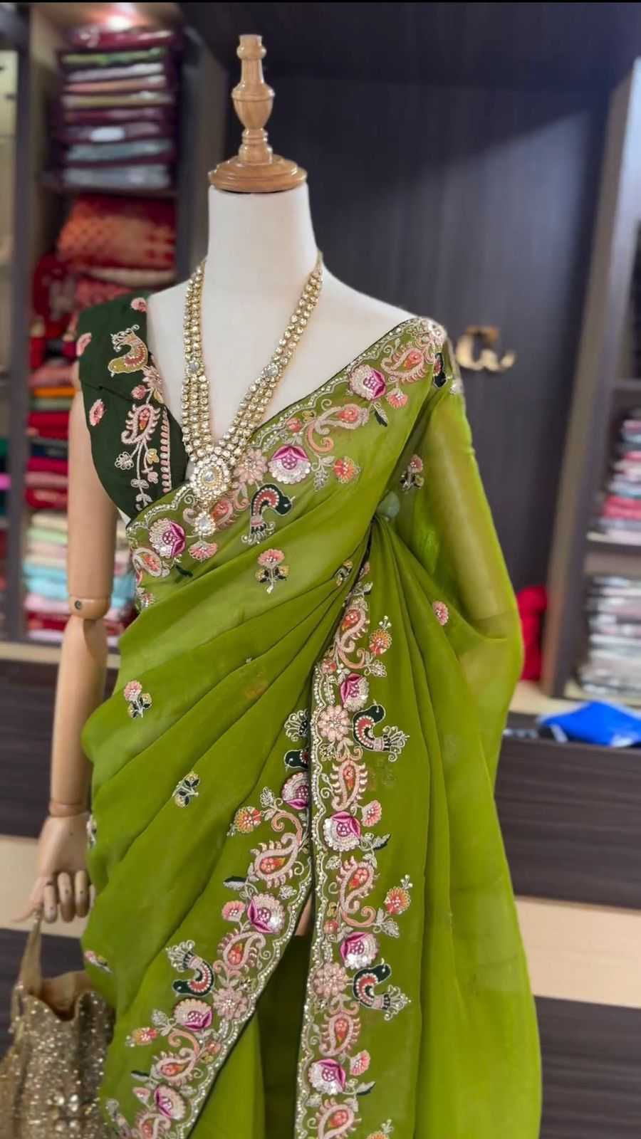 YNF JIMMY CHOO RIN126 JHT28 SAREE WHOLESALE JIMMY CHOO SEQUENCE LADIES SAREE MANUFACTURER