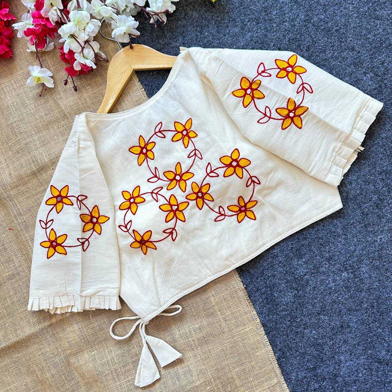 Ynf Khadi Cotton KESH405 BEA06 Readymade Blouses Wholesale V-Neck Blouses Designer Blouse Cotton Blouse Manufacturer