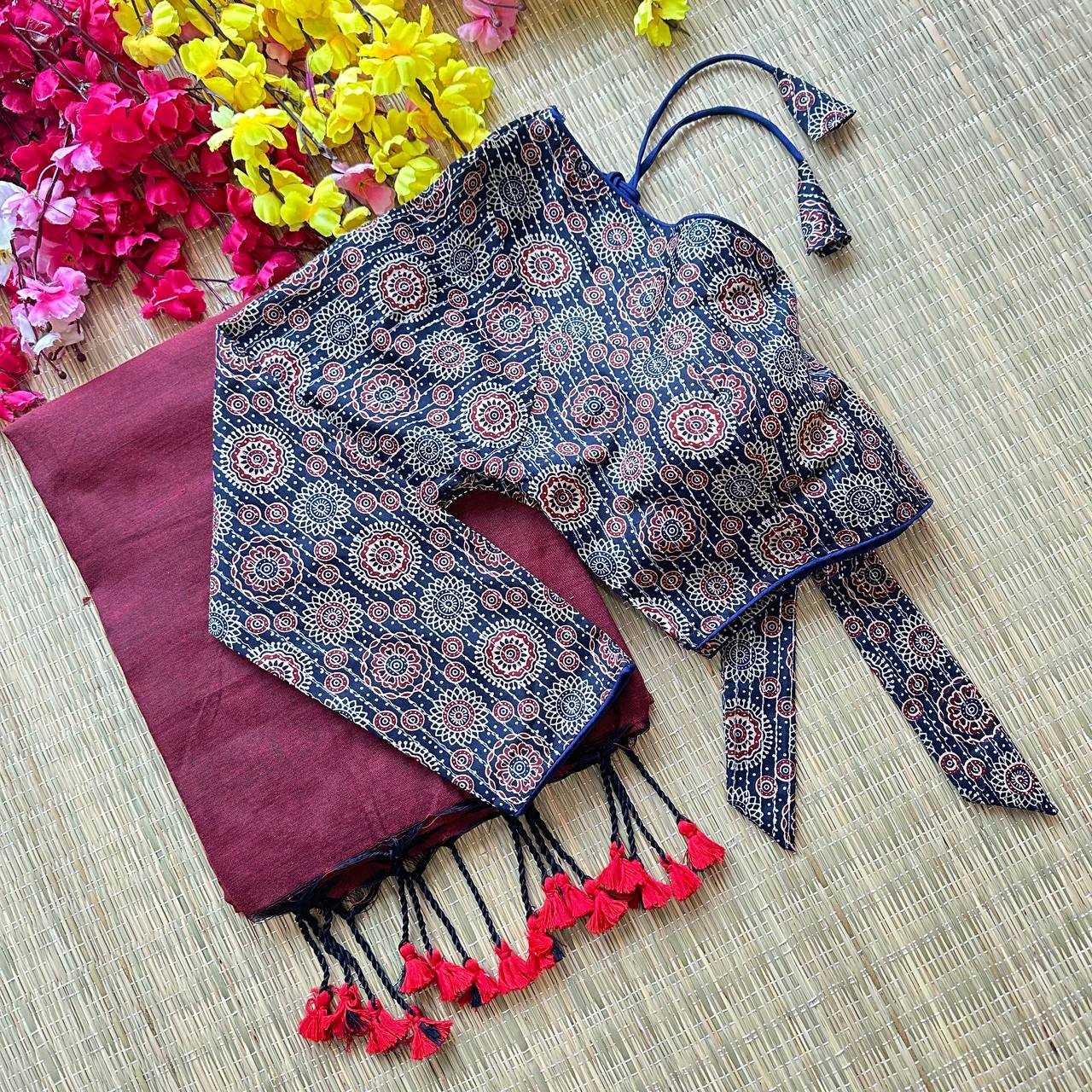 Ynf Khadi Cotton KESH405 BEA26 Readymade Blouses Wholesale Printed Blouse Designer Blouse Cotton Blouse Manufacturer