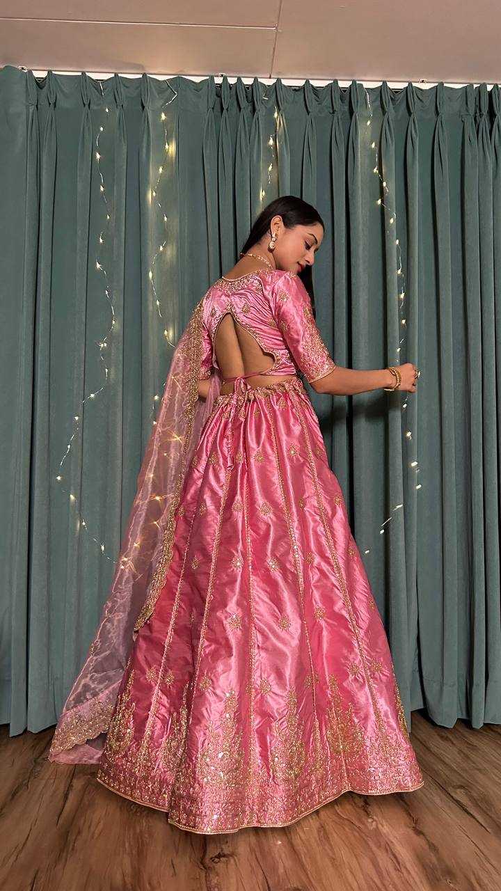 YNF LEHENGA KESH270 2 LEHENGA WHOLESALE NET JACKET STYLE SATIN LEHENGA MANUFACTURER