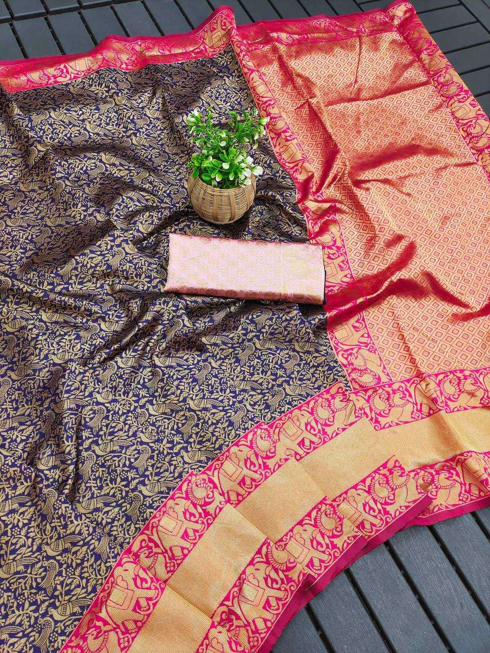 YNF LICHI  KESH294 215 SAREES WHOLESALE KAJAL AGGARWAL BANARASI SOFT SILK SAREES MANUFACTURER