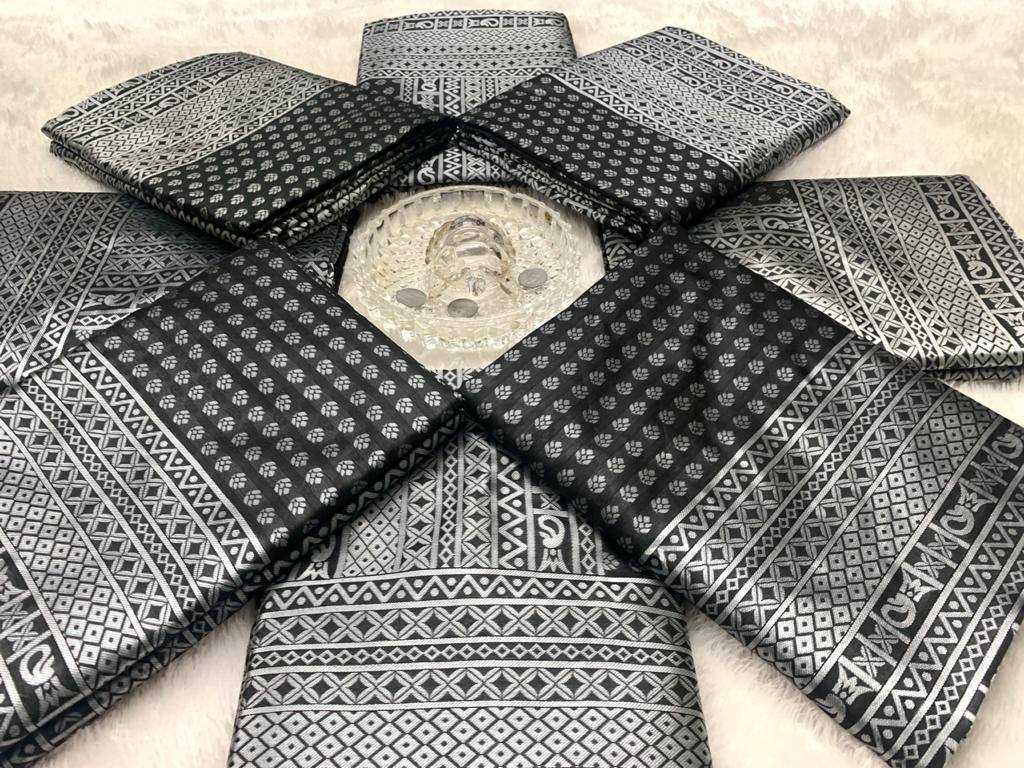 YNF LICHI SILK RIN179 246 SAREES WHOLESALE DESIGNER BLACK SILK SAREES MANUFACTURER