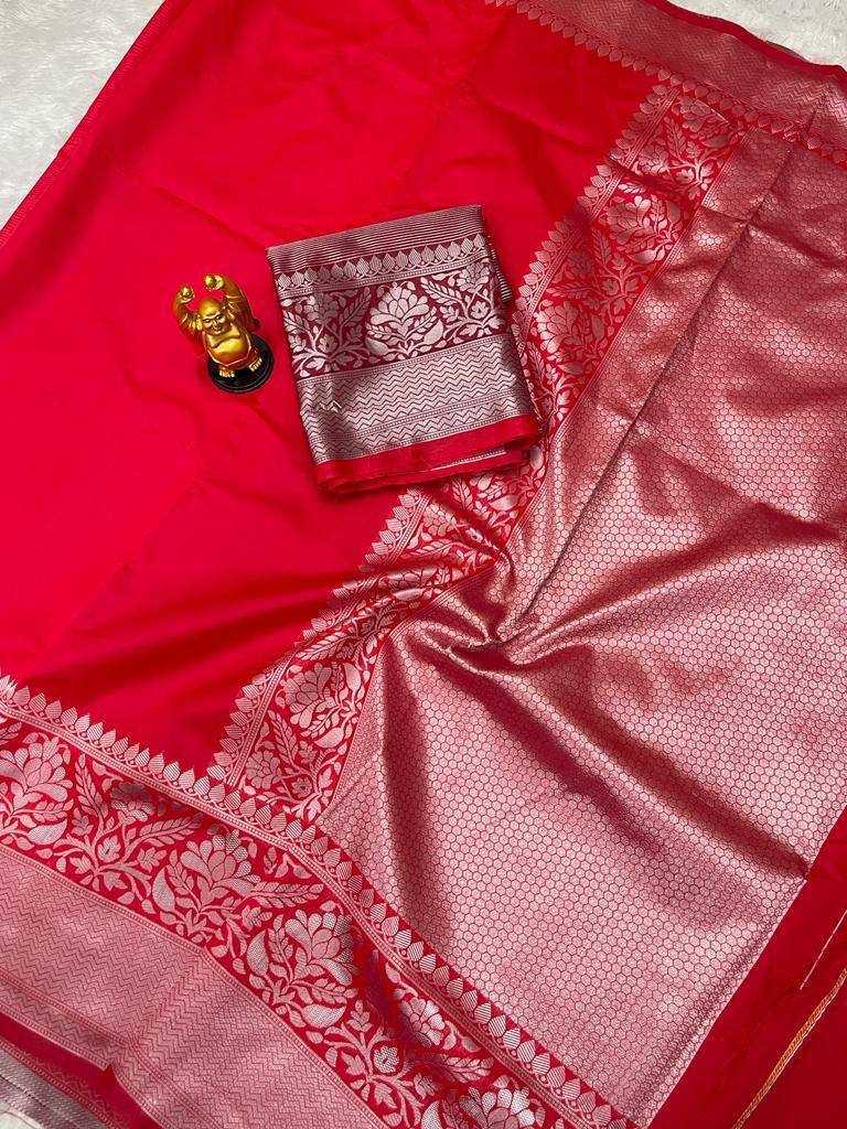 YNF LICHI SILK RIN179 371 SAREES WHOLESALE DESIGNER RED SILK SAREES MANUFACTURER