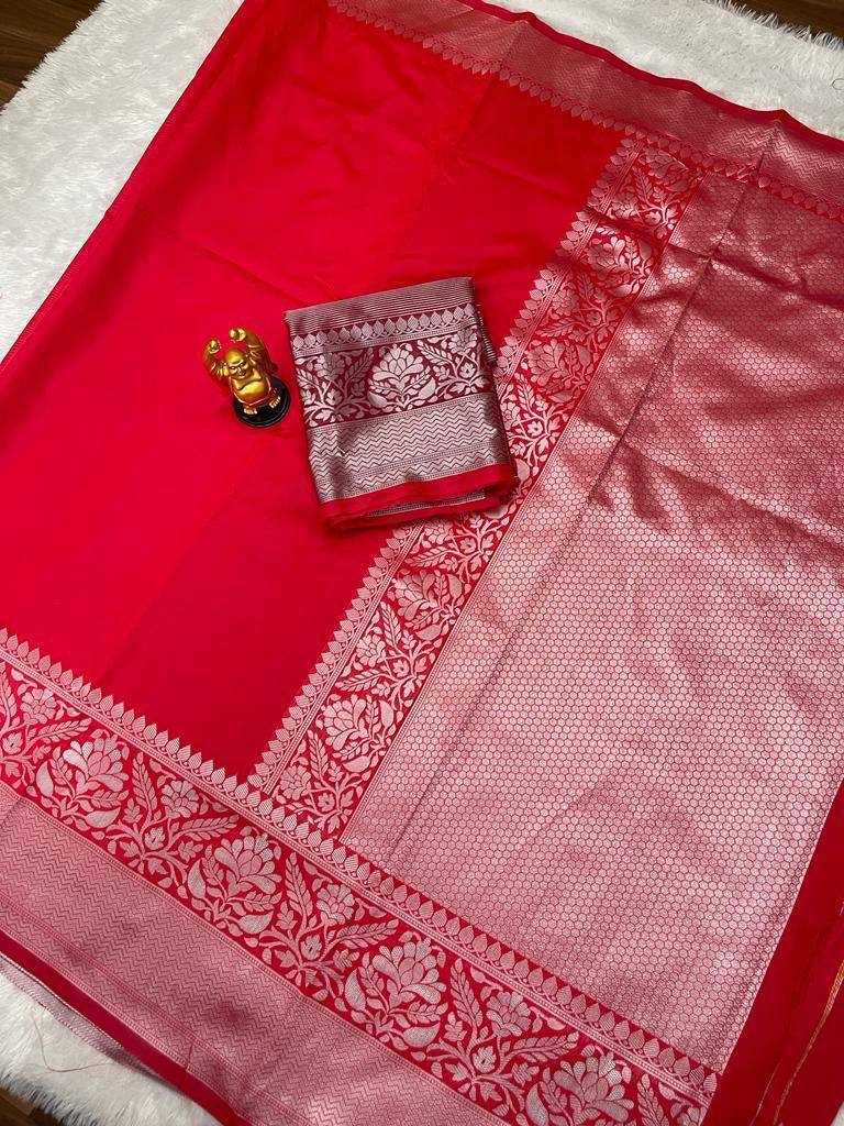 YNF LICHI SILK RIN179 371 SAREES WHOLESALE DESIGNER RED SILK SAREES MANUFACTURER