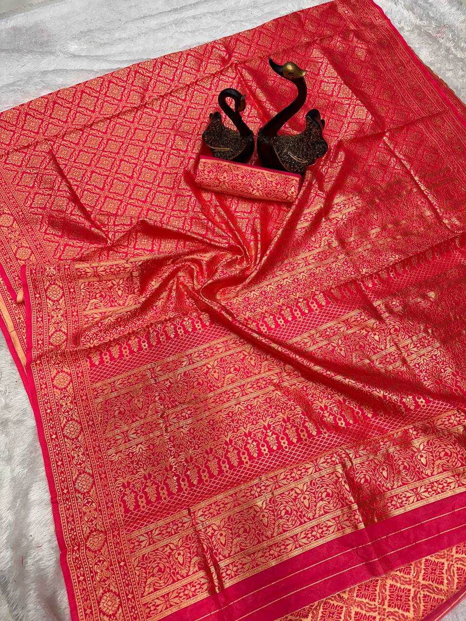 YNF LICHI SILK RIN179 786 SAREES WHOLESALE DESIGNER RED SILK SAREES MANUFACTURER