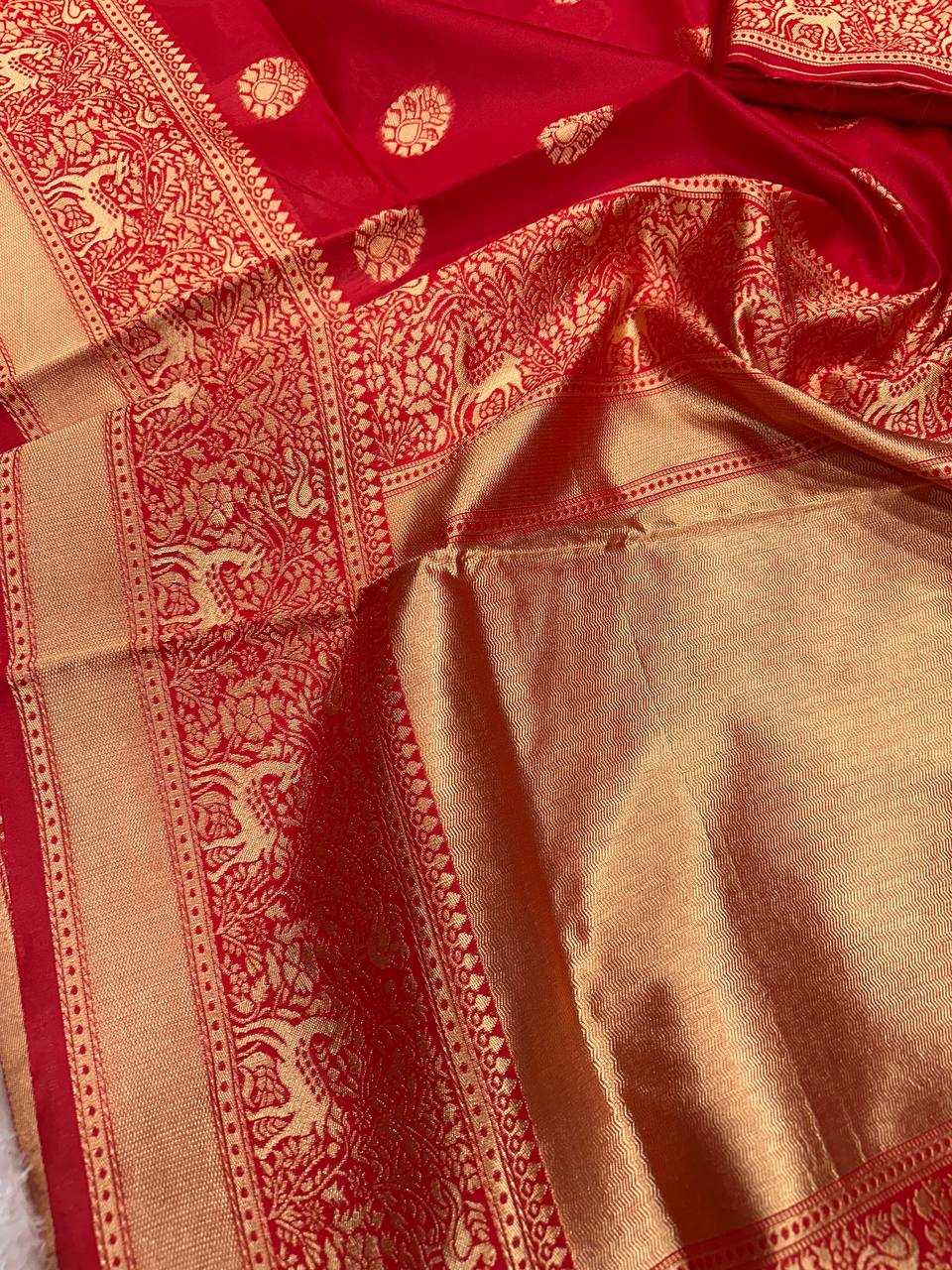 YNF LICHI SILK RIN179 787 SAREES WHOLESALE DESIGNER RED SILK SAREES MANUFACTURER