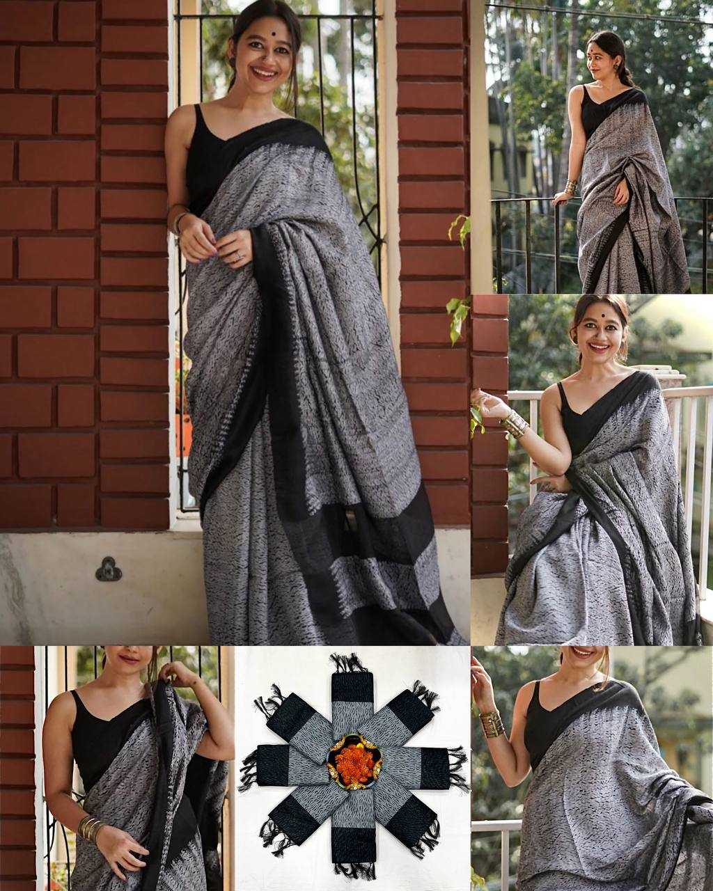 YNF LINEN KESH294 197 SAREE  WHOLESALE LADIES PRINTED COTTON SAREES MANUFACTURER