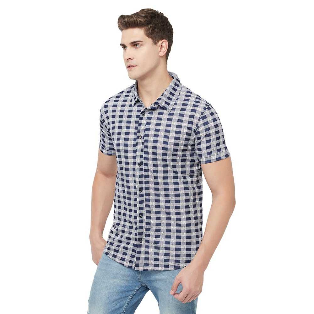 YNF LYCRA KESH325 TIE46 MENS WEAR WHOLESALE  HALF SLEEVE SHIRTS CASUAL MENS MANUFACTURER