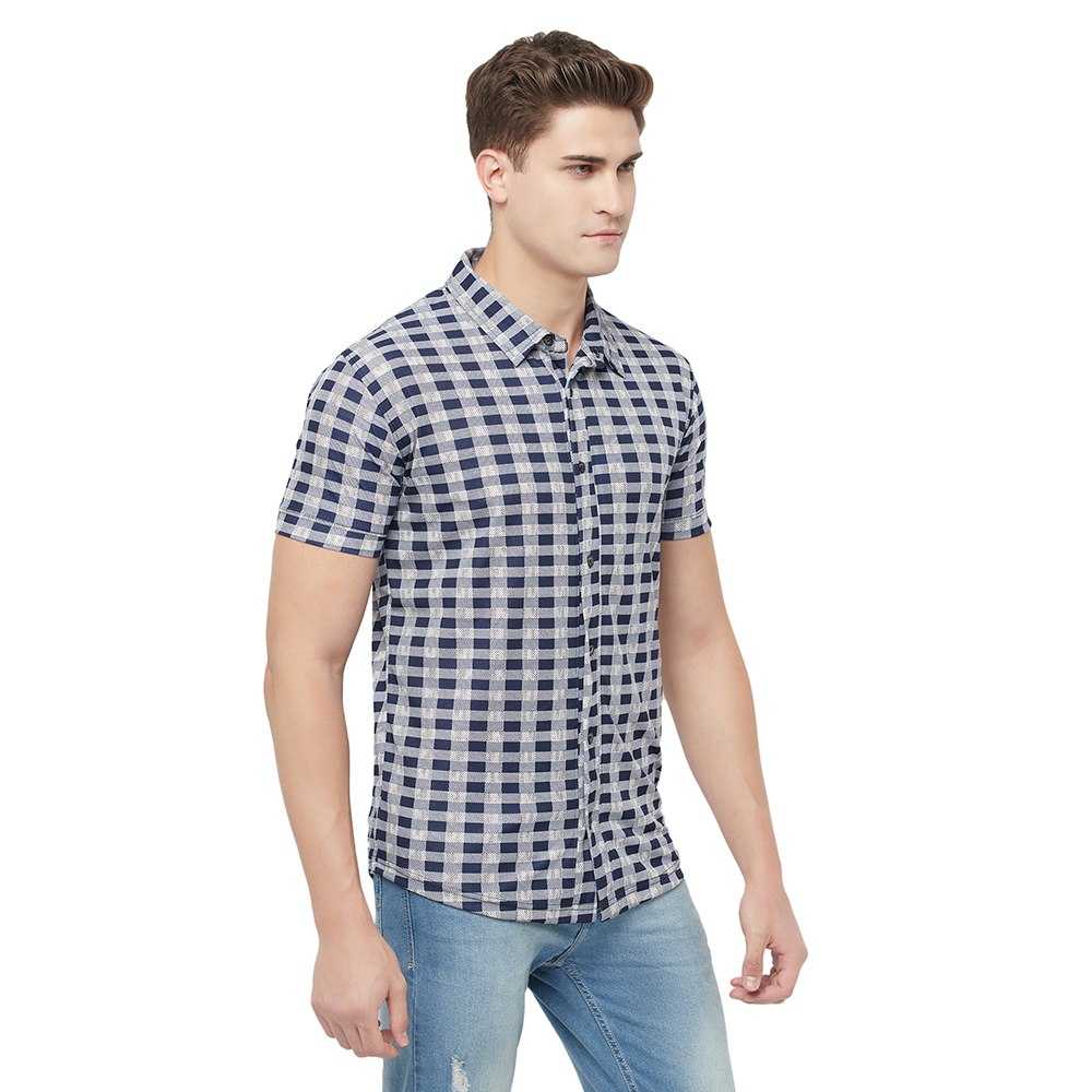 YNF LYCRA KESH325 TIE46 MENS WEAR WHOLESALE  HALF SLEEVE SHIRTS CASUAL MENS MANUFACTURER