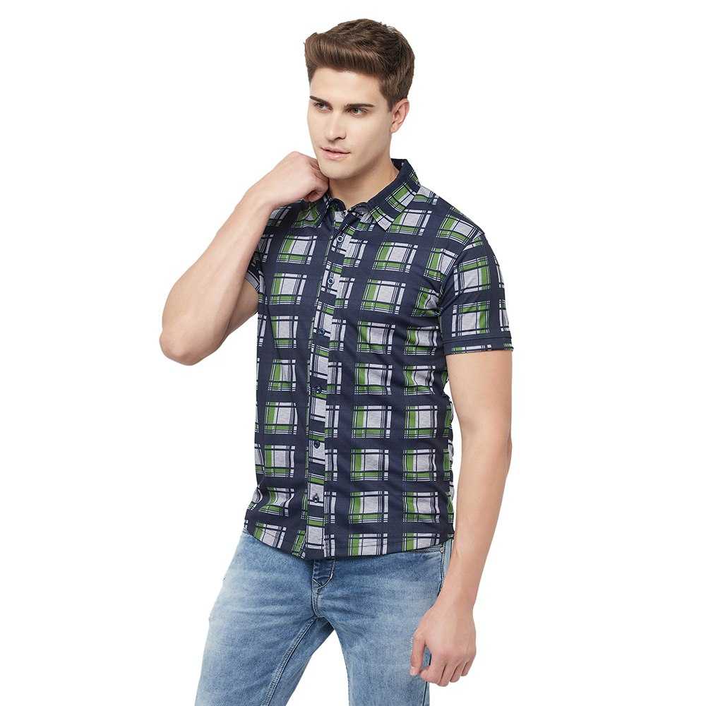 YNF LYCRA KESH325 TIE49 MENS WEAR WHOLESALE  HALF SLEEVE SHIRTS CASUAL MENS MANUFACTURER