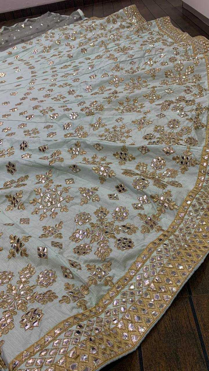 YNF MULBERRY KESH270 H5 LEHENGAS WHOLESALE SILK ZARI & MIRROR WORK RAKUL PREET LEHENGA MANUFACTURER 