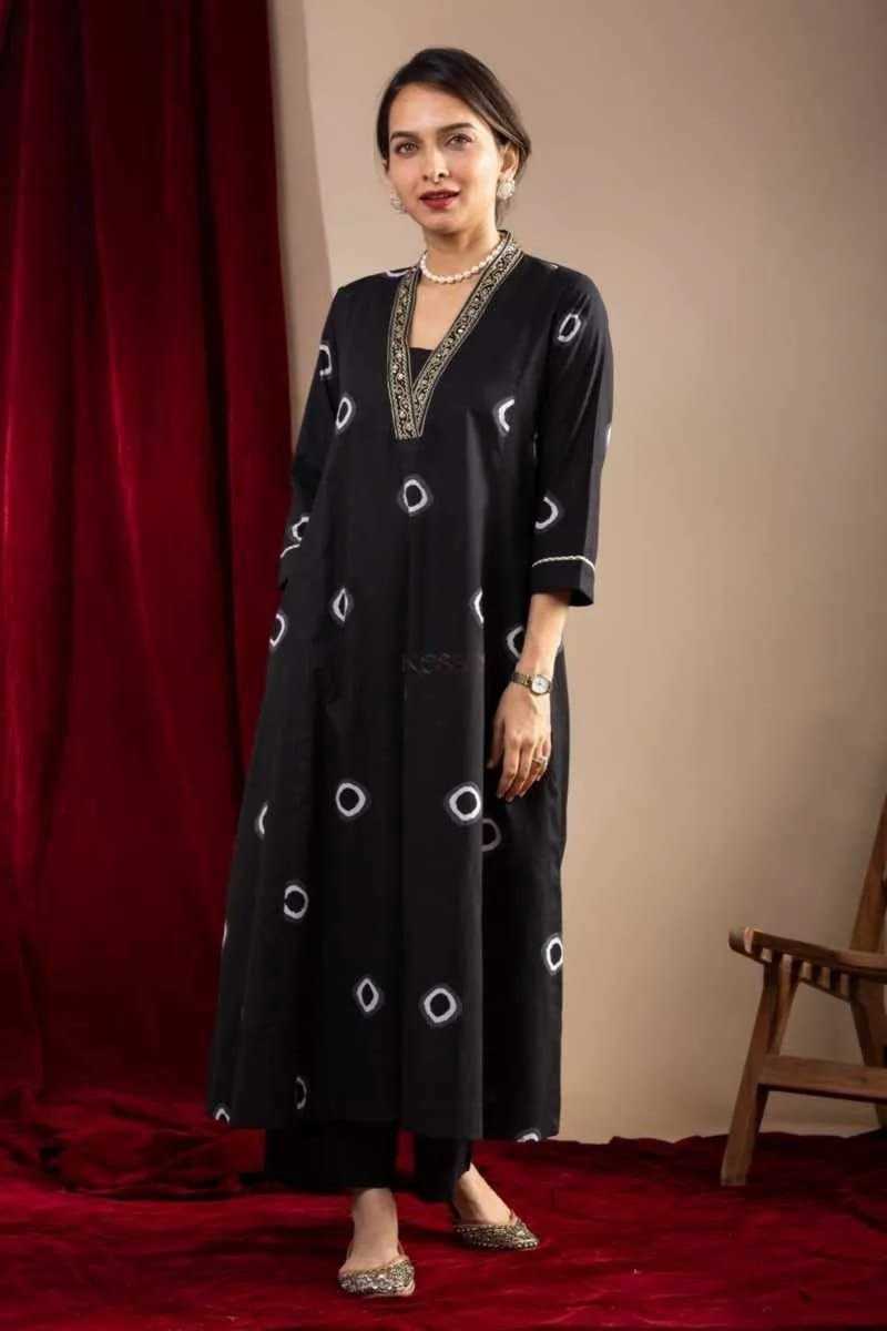 YNF MUSLIN COTTON KESH403 DBI14 KURTI WHOLESALE COTTON KURTI WITH PALAZZO BLACK KURTI MANUFACTURER