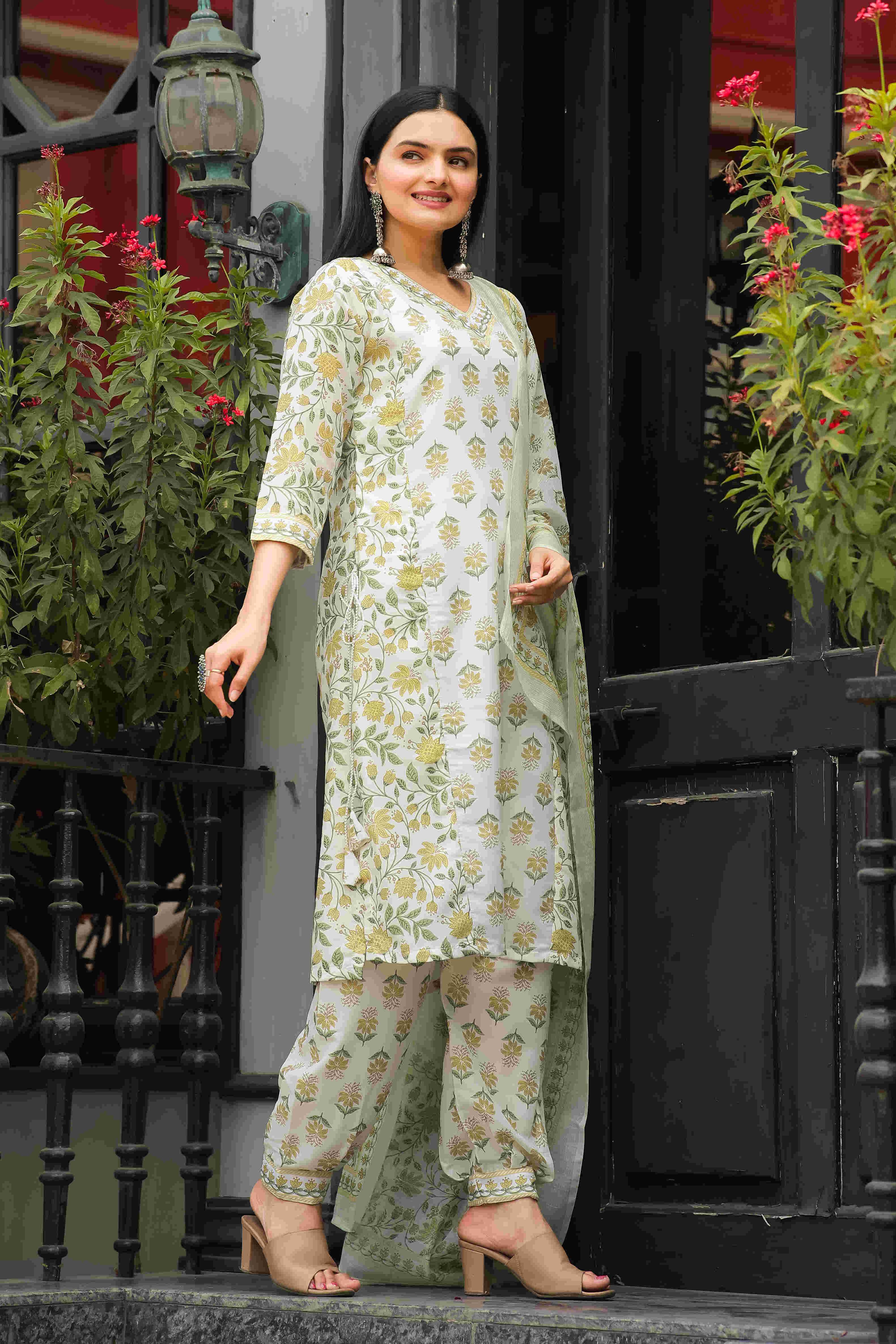 Ynf Muslin Cotton RIN153 1004 Suits & Dresses Wholesale Ladies Suits Dresses Cotton Dresses Manufacturer