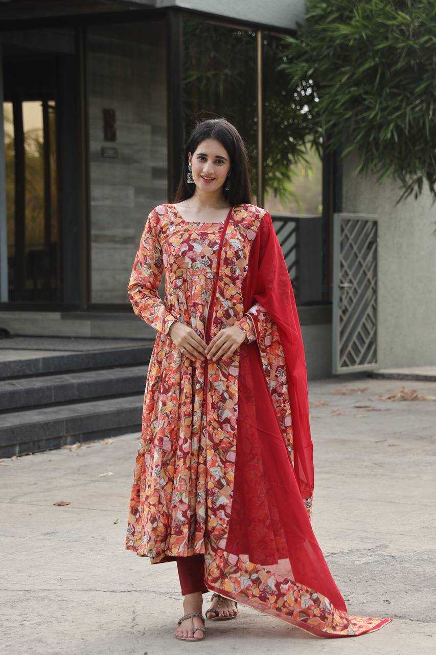 YNF MUSLIN KESH408 6029 SUIT WHOLESALE EMBROIDERED DESIGNER PRINTED SUIT MANUFACTURER