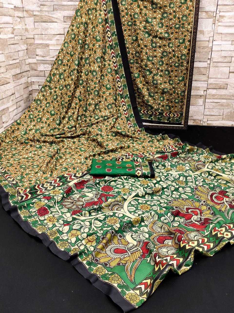 YNF MUSLIN RIN183 KALAMKARI-1 SAREE WHOLESALE KALAMKARI LIGHTWEIGHT PRINTED SAREE MANUFACTURER