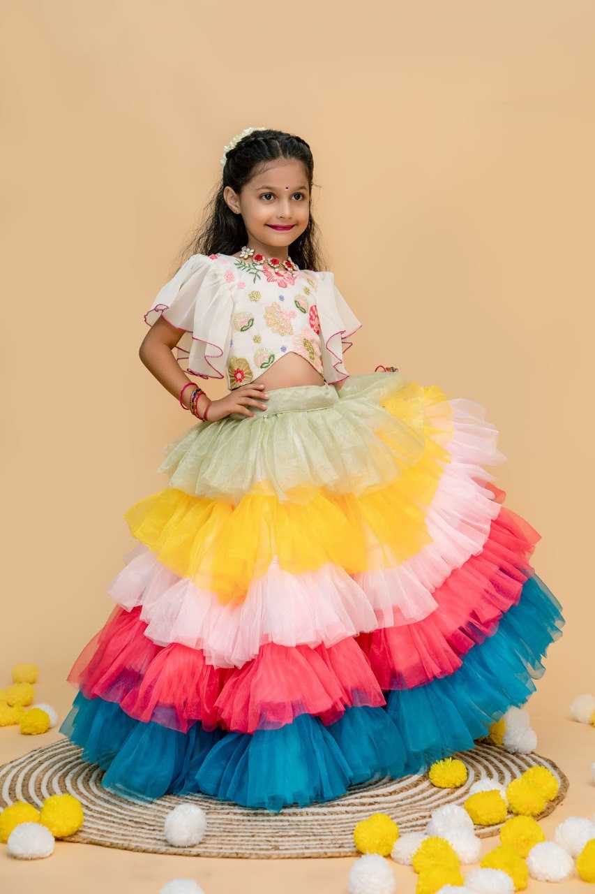 Ynf Net KESH109 RRKT94 Kids Wear Wholesale Kids Lehenga Kids Traditional Outfits Baby Girl Lehenga Manufacturer