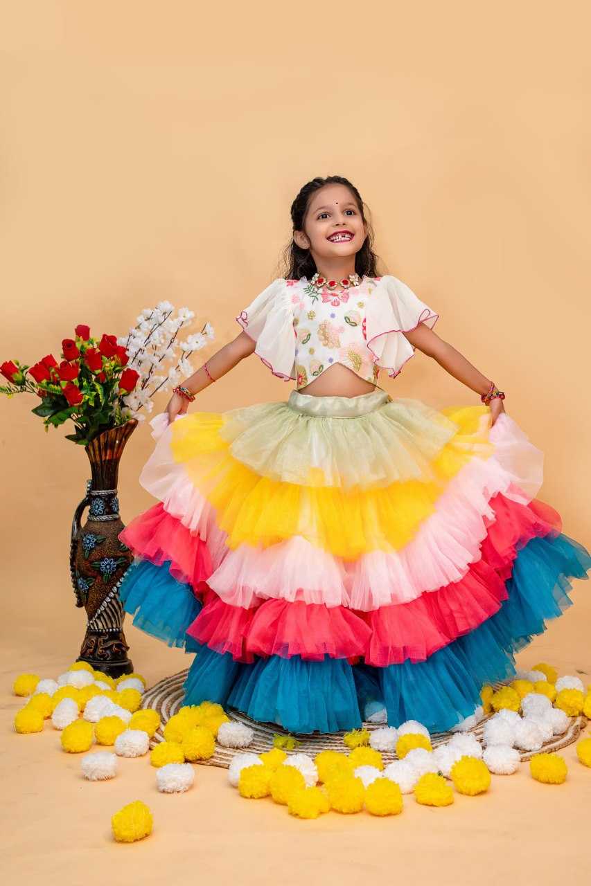 Ynf Net KESH109 RRKT94 Kids Wear Wholesale Kids Lehenga Kids Traditional Outfits Baby Girl Lehenga Manufacturer