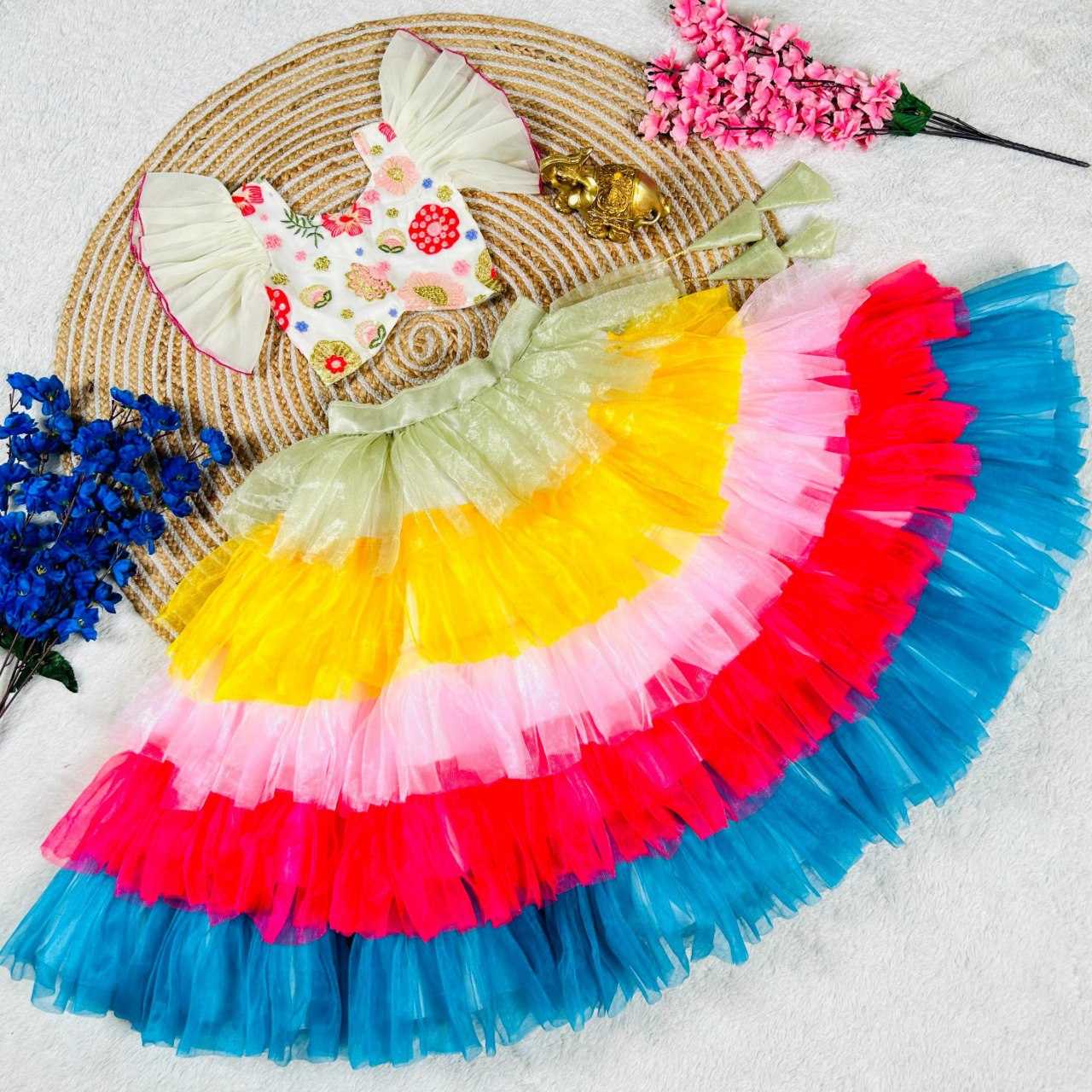 Ynf Net KESH109 RRKT94 Kids Wear Wholesale Kids Lehenga Kids Traditional Outfits Baby Girl Lehenga Manufacturer